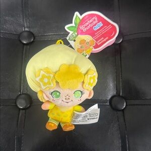 New Strawberry Shortcake Friend Lemon Meringue Plush Backpack Clip With Tag